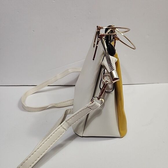 Leather Satchel Handbag Women Crossbody Purse Shoulder Messenger  Bag Yellow - Picture 3 of 11